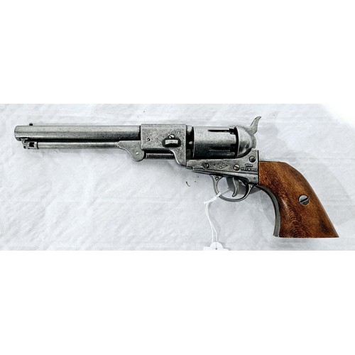 21 - A Denix inert replica Colt 1851 revolver. No shipping. Arrange collection or your own packer and shi... 