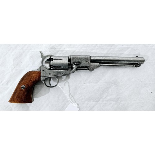 21 - A Denix inert replica Colt 1851 revolver. No shipping. Arrange collection or your own packer and shi... 