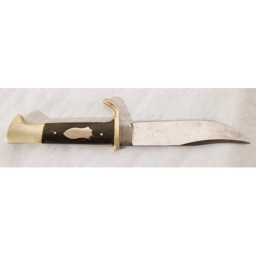 3 - A vintage Bushman's Friend bowie knife by William Rogers of Sheffield, overall length 23cm together ... 