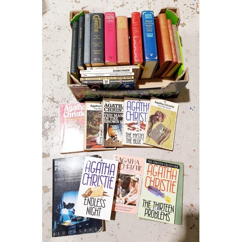 61 - A box of vintage and later Agatha Christie books. UK shipping £14.