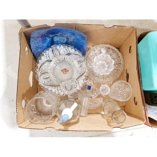 89 - Two boxes of glass and assorted. No shipping. Arrange collection or your own packer and shipper, ple... 