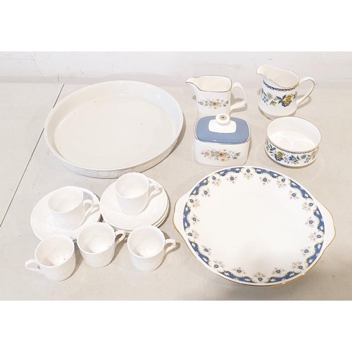 126 - A selection of ceramics including a Carltonware butter dish, Spode and Royal Doulton. No shipping. A... 