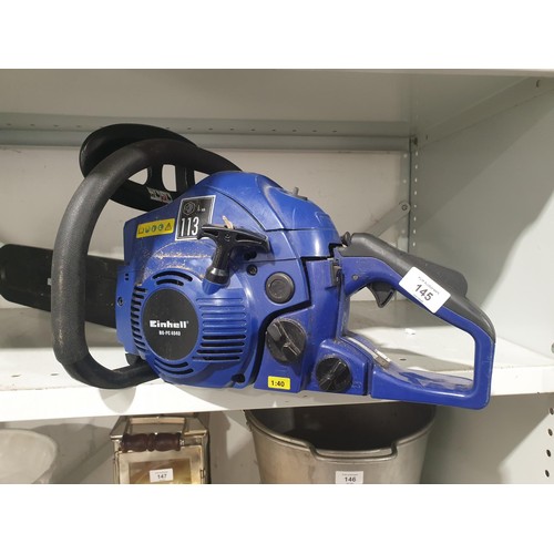 145 - An Einhell BG-PC4040 electric chainsaw. No shipping. Arrange collection or your own packer and shipp... 