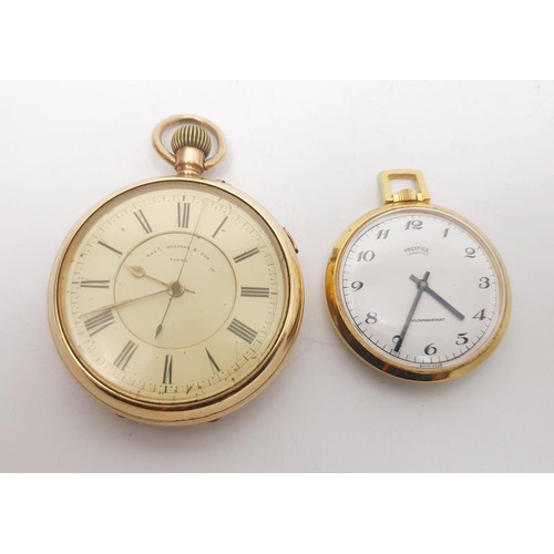 271 - An antique centre seconds chronograph pocket watch by Thomas Russell & Son, Liverpool in a gold fill... 