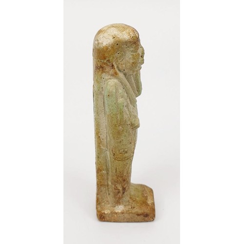 4 - An ancient Egyptian faience Ushabti figure, height 86mm. No shipping. Arrange collection or your own... 