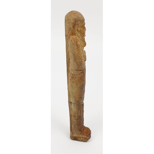 6 - An ancient Egyptian faience Ushabti figure, height 121mm. No shipping. Arrange collection or your ow... 