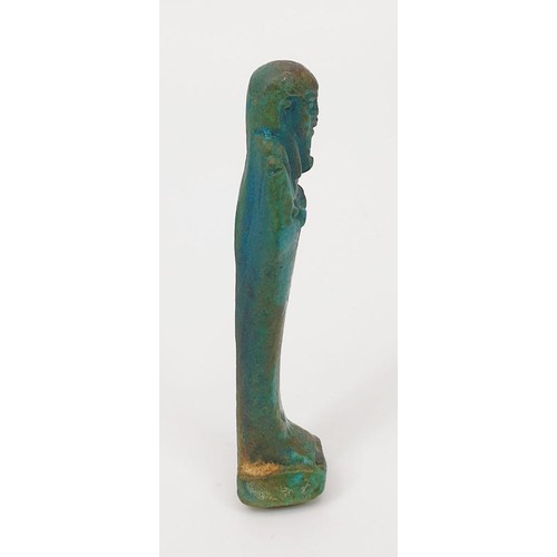 7 - An ancient Egyptian faience Ushabti figure, height 35mm. No shipping. Arrange collection or your own... 