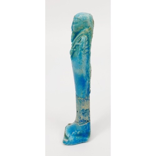 9 - An ancient Egyptian faience Ushabti figure, height 112mm. No shipping. Arrange collection or your ow... 