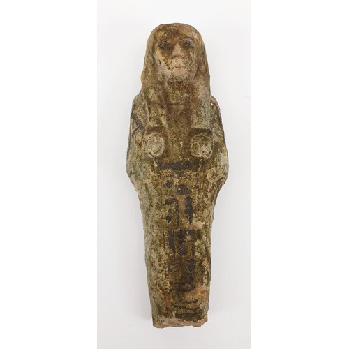 10 - Three ancient Egyptian Ushabti figures from the Ramesseum, the tallest 130mm. No shipping. Arrange c... 