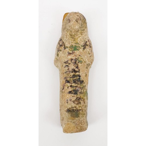 10 - Three ancient Egyptian Ushabti figures from the Ramesseum, the tallest 130mm. No shipping. Arrange c... 