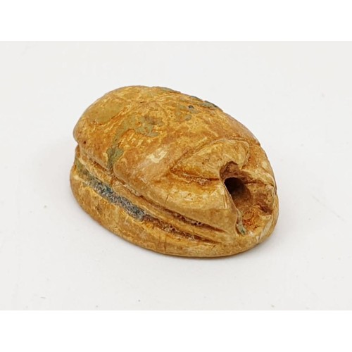 19 - An ancient Egyptian scarab seal, width 16mm. UK shipping £14.