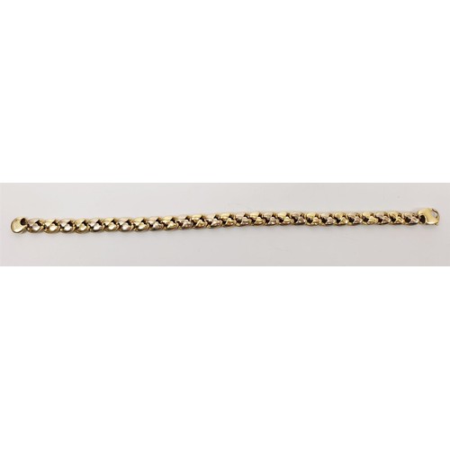 41 - A 9ct gold bracelet, length 23cm, weight 18g. UK shipping £14.