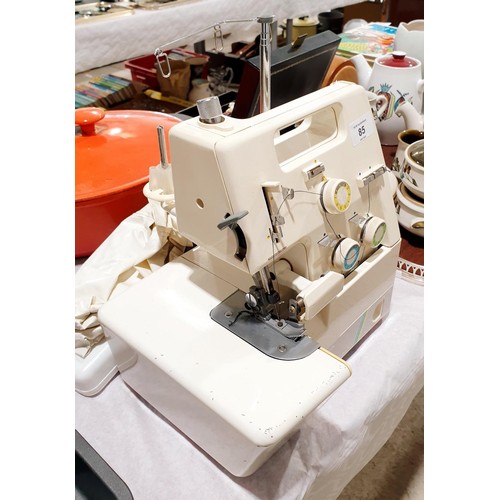 85 - A Toyota overlocker sewing machine. No shipping. Arrange collection or your own packer and shipper, ... 