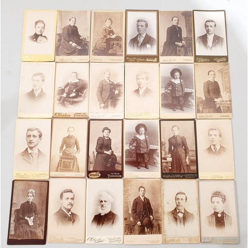 94 - A selection of antique photograph cards from Todmorden, Townley & Burnley. UK shipping £14.