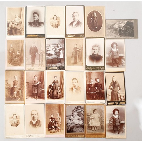 94 - A selection of antique photograph cards from Todmorden, Townley & Burnley. UK shipping £14.