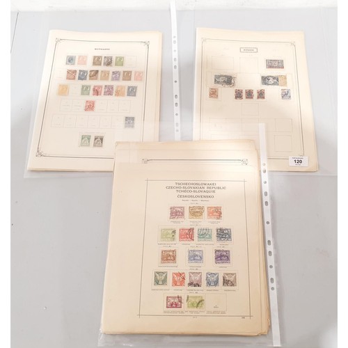 120 - A selection of stamps including Russian, Romanian, Czech and Baltics. UK shipping £14.