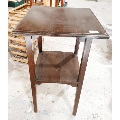 142 - An early 20th century side table, height 74cm. No shipping. Arrange collection or your own packer an... 