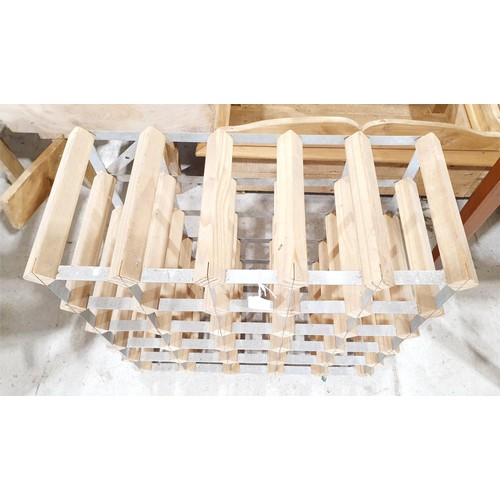 143 - A 25 bottle wine rack. No shipping. Arrange collection or your own packer and shipper, please. Elect... 