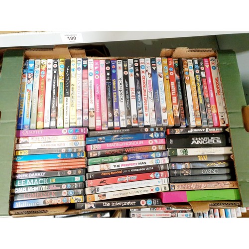 181 - Three boxes of DVDs. No shipping. Arrange collection or your own packer and shipper, please. Electri... 