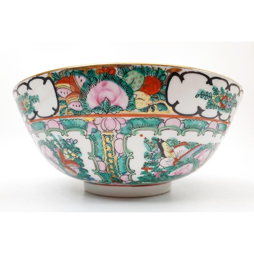 213 - A Chinese polychrome bowl, diameter 21cm. No shipping. Arrange collection or your own packer and shi... 