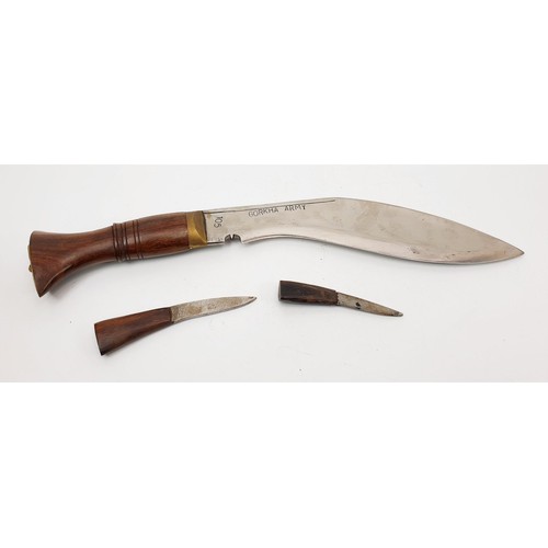 222 - A vintage Kukri knife, length including scabbard 35.5cm. No shipping. Arrange collection or your own... 