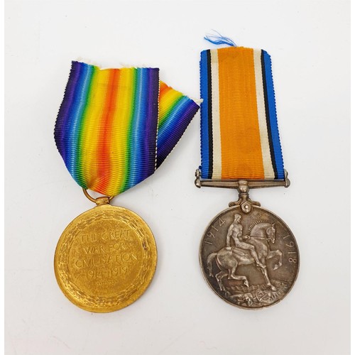 227 - A pair of World War I medals: Victory Medal and War Medal relating to 12742. Sgt. F. Gascoigne. R.A.... 