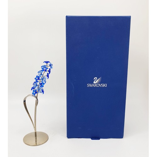 199 - A boxed Swarovski crystal Paradise Flower: Dindori Sapphire 677990, height 20.5cm. No shipping. Arra... 