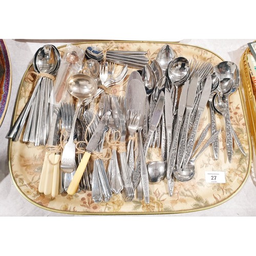 27 - Vintage Viners and other flatware. UK shipping £14.