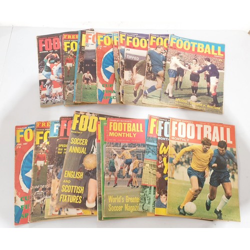 31 - A selection of Charles Buchan's Football Monthly dating to the 1960s. UK shipping £14.