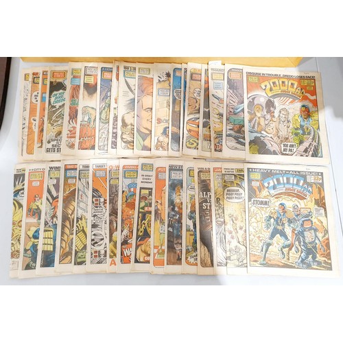 36 - A selection of vintage 2000AD comics. UK shipping £14.