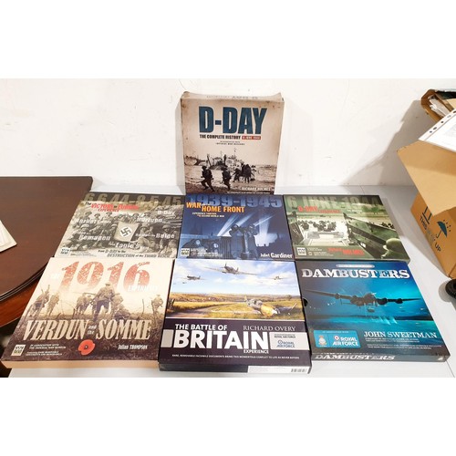 39 - World War II books including Imperial War Museum's experience box sets with two WWII military editio... 