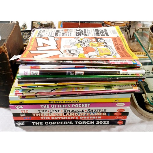 44 - A selection of Viz comics and annuals. UK shipping £14.