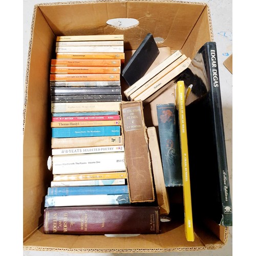 51 - A box of vintage books including Penguin. No shipping. Arrange collection or your own packer and shi... 