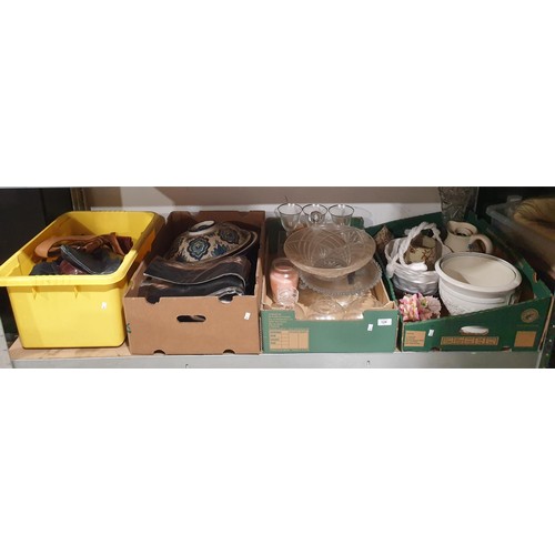 124 - Four boxes of bric-a-brac. No shipping. Arrange collection or your own packer and shipper, please. E... 