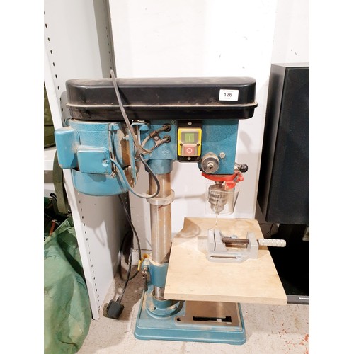 126 - A Draper GD13/5A five speed bench top pillar drill. No shipping. Arrange collection or your own pack... 