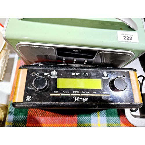 222 - Three DAB portable radios including Roberts. No shipping. Arrange collection or your own packer and ... 