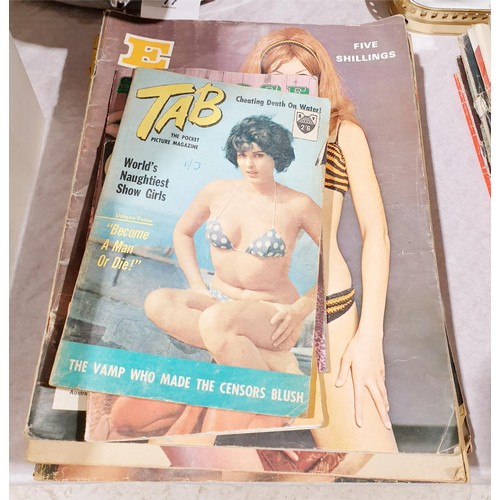 77 - Fourteen vintage erotic magazines including Escort and Fiesta. UK shipping £14.