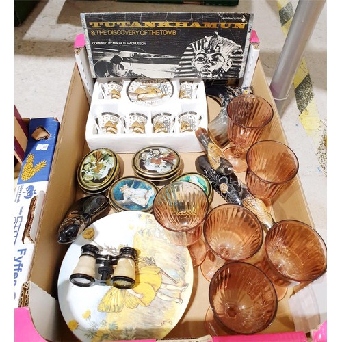 94 - Two boxes of glass, china and assorted. No shipping. Arrange collection or your own packer and shipp... 