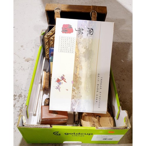 96 - Two boxes of ceramics and assorted. No shipping. Arrange collection or your own packer and shipper, ... 