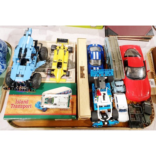 105 - Boxed Corgi vehicles and loose toy vehicles including Dinky. UK shipping £14.