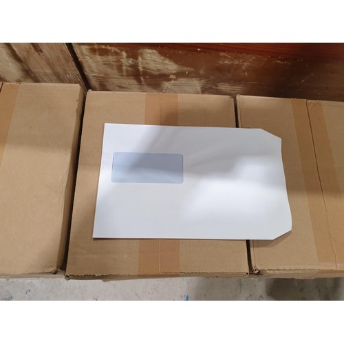 302 - Twelve boxed of C5 windowed envelopes. No shipping. Arrange collection or your own packer and shippe... 