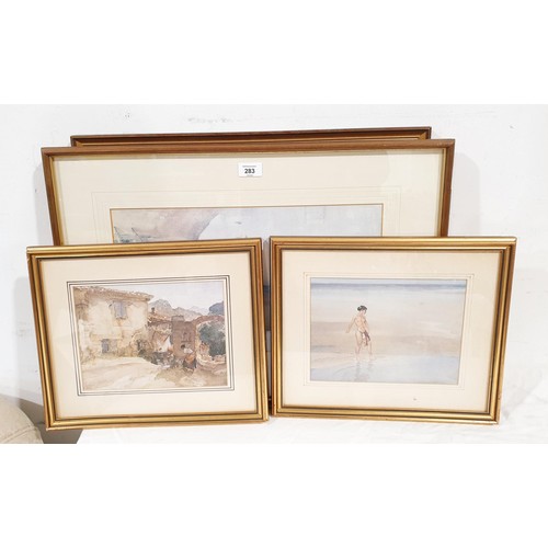 284 - Flint, William Russell: four framed prints, the largest 26x43.5cm. No shipping. Arrange collection o... 