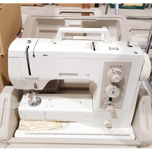 303 - A Bernina Sport 801 sewing machine. No shipping. Arrange collection or your own packer and shipper, ... 