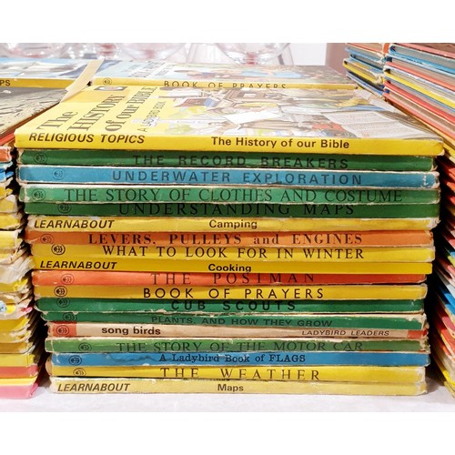 40 - Thirty six vintage Ladybird books including Learn About. UK shipping £14.