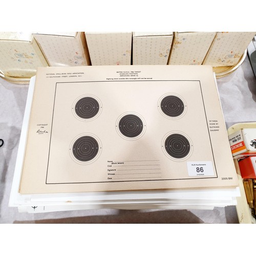 86 - A selection of shooting targets. UK shipping £14.