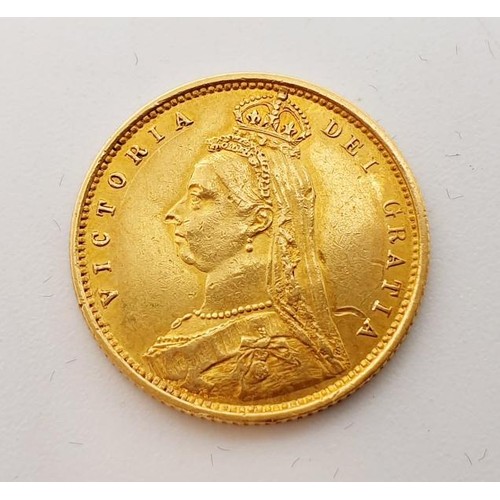 293 - Victoria: a shield back half sovereign 1887. UK shipping £14.