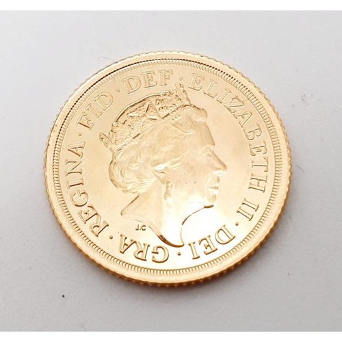 296 - Elizabeth II: a half sovereign 2017. UK shipping £14.