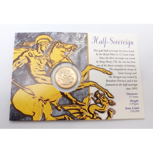 297 - Elizabeth II: A half sovereign 2000. UK shipping £14.