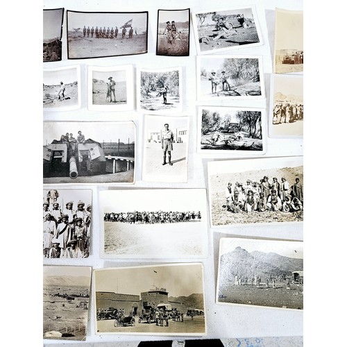 149 - A selection of vintage postcards and photographs including military. UK shipping £14.