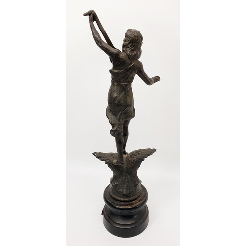 247 - An antique spelter figure 